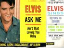 ELVIS PRESLEY 45's lot{4}Jackets::Return to Sender/Ask Me/Lonely Man/Loving You