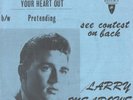 LARRY MEADOWS-RARE TEEN PICTURE SLEEVE+45---(PRETENDING)---PS---PIC---SLV