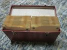 RED MAROON  1950s - 60's ARROW CASE  Double 45 Record Case
