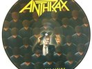 EX/EX ANTHRAX AMONG THE LIVING VINYL PICTURE DISC LP 1986