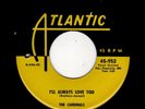 RARE DOOWOP-CARDINALS-ATLANTIC 952-I'LL ALWAYS LOVE YOU/PRETTY BABY BLUES