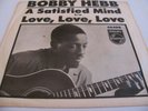 BOBBY HEBB - LOVE LOVE LOVE / A SATISFIED MIND - PHILIPS PICTURE SLEEVE