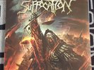 SUFFOCATION PINNACLE OF BEDLAM CLEAR W/ GREEN SPLATTER GATEFOLD VINYL LP