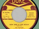SULTANS How Deep Is the Ocean / Good Thing Baby 45rpm Duke 1954 doo-wop