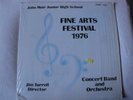 JOHN MUIR JUNIOR HIGH SCHOOL FINE ARTS FESTIVAL 1976 VINYL LP JIM TURRELL DIR.