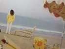1974 Neil Young - On The Beach LP Record - R2180 - Floral Pattern - EX / VG++