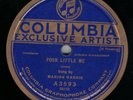 MARION HARRIS Poor Little Me / Some Sunny Day 78 Columbia A3593 E 1922 HEAR