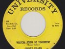 Buddy Killen - Whatcha Gonna Do Tomorrow - University 209  orig rockabilly 45
