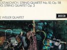 SXL 6196 WBG UK - BERG & SHOSTAKOVICH QUARTETS - THE WELLER QUARTET - NM