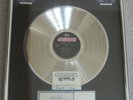 BON JOVI SLIPPERY WHEN WET RIAA CERTIFIED PLATINUM RECORD AWARD (2 MILLION SOLD)