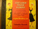 Original cast album – Gentlemen Prefer Blondes on 78 rpm Columbia Album MM895