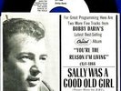BOBBY DARIN SALLY WAS A GOOD OLD GIRL ROCKABILLY TEEN PROMO ONLY PICTURE SLEEVE