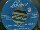 Eddie Cochran Liberty 55217 HALLELUJAH, I LOVE HER SO (ROCKABILLY 45) PLAYS VG++