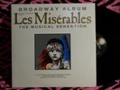 Les Miserables 2xLP Broadway Cast Geffen 1987 EX Vinyl VG+ Sleeve Booklet Inner