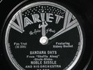 Noble Sissle and his Orchestra with Sidney Bechet VARIETY 552 E PRE WAR JAZZ 78