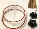 Waterproof LP Vinyl Record Cleaning Label Protector Saver Turntable Disc Clamp