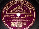 Glenn Miller, In The Mood / Out Of Space, 78 rpm 10