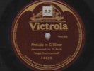 Sergei Rachmaninoff - 78 rpm Victor 74628: Prelude in G minor; E+ cond