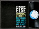 CANNONBALL ADDERLEY MILES DAVIS Somethin' Else LP BLUE NOTE BLP 1595 NY EAR MONO