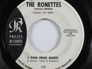 Girl Group 45 RONETTES I Can Hear Music PHILLES promo HEAR