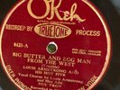 Okeh 8323 (TrueTone) Louis Armstrong Hot 5  BIG BUTTER & EGG  78 rpm 1926 V Jazz