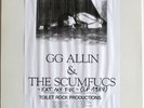 GG Allin & THE SCUMFUCS - Eat My Fuc LP PUNK • NM/NM