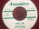 DOO WOP 45LEWIS LYMON/TEENCHORDSJuanita VG++(RED WAX) Dance Girl/Them There Eyes