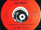 The Rebel Rousers 45 Rare Ballad of Archie Who Manning Ole Miss Glossy VG+