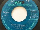NORTHERN SOUL Laura Lee TO WIN YOUR HEART RCA 45 rare Canadian pressing