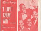 DEEP RIVER BOYS--PICTURE SLEEVE + 45 on GALLANT---(I DON'T KNOW WHY)--PS--PIC--