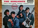 LES SUNLIGHTS Les Cavaliers Du Ciel DECCA EP 451.203 S FRENCH SURF TWIST