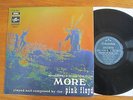 ORIGINAL VINYL LP PINK FLOYD MORE OST 1969 FRENCH 1ST PRESS DARK GREEN LABEL EX
