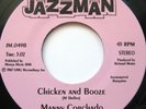 MANNY CORCHADO pow wow / chicken and booze HEAVY BOOGALOO 45 jazzman NM HEAR