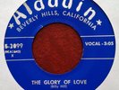 FIVE KEYS - THE GLORY OF LOVE b/w HUCKLEBUCK WITH JIMMY - ALADDIN 45