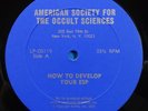 AMERICAN SOCIETY FOR OCCULT SCIENCES How To Develop ESP Facts About Witchcraft