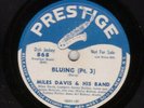 Miles Davis Bluing Part 3  & Conception Prestige 78 868 1953 Bop DJ Promo