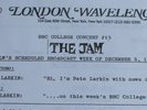 The Jam UBER RARE BBC College Radio Concert #13 - 1982 ROCK HOUR LP Paul Weller