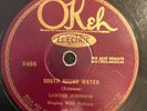 Okeh 8466  Lonnie Johnson SOUTH BOUND WATER 78 rpm   BLUES  1927 V-