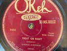 Okeh 8484 Lonnie Johnson TREAT'EM RIGHT 78 rpm   BLUES  scuffy E- 1927