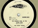 1958 ROCK 'N ROLL 78 : THE TEDDY BEARS ON DORE CANADA 503