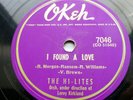 the HI LITES doowop 78 OKeh 7046   I FOUND A LOVE b/w ZANZEE  vg condition TB104