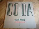 Led Zeppelin LP Coda UK Swan Song 1st press -A2 -B NEAR MINT COVER