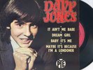EP DAVY JONES  PYE VOGUE 24189  SUPERBE ETAT