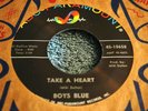 ROCK/GARAGE 45 RPM RECORD BY BOYS BLUE-TAKE A HEART / YOU GOT WHAT I WANT