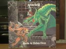 ATTACKER 'Battle At Helms Deep' 1985 vinyl LP 1st US press + insert