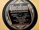Prewar Jazz 78 LOUIS ARMSTRONG Dallas Blues/Bessie Couldn't Help It VOCALION E