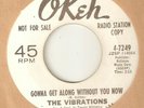 THE VIBRATIONS Gonna Get Along Without You Now OKEH PROMO  NORTHERN SOUL USA 45