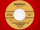 RARE RED WAX DOOWOP-TWILIGHTERS-MARSHALL 702-PLEASE TELL ME YOUR MINE/WONDERING