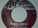 CHARLIE FEATHERS FLIP 503 WITH PUSH MARKS 100% ORIGINAL VERY RARE 45 record