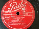 78 rpm CAMILLE MAURANE - Mon beau sapin - Belle nuit Sainte nuit - PATHE PD 150